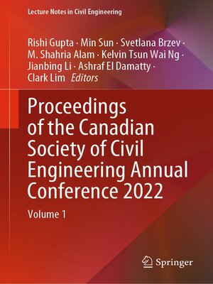 cover image of Proceedings of the Canadian Society of Civil Engineering Annual Conference 2022